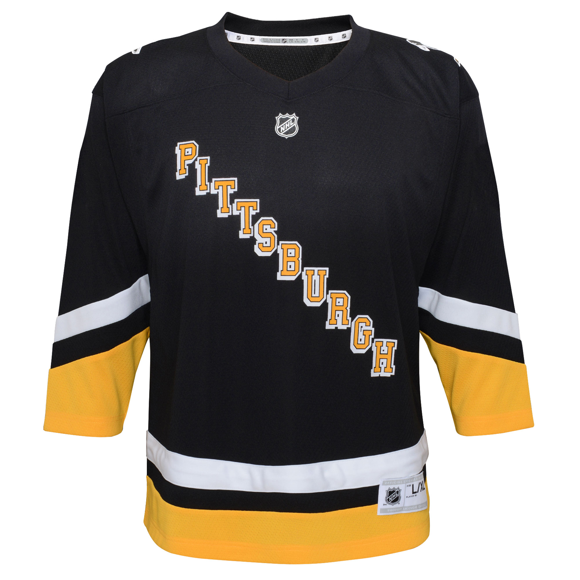 Pittsburgh Penguins Youth 2021/22 Alternate Replica Jersey – Black