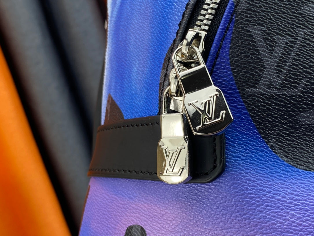 Louis Vuitton Discovery Backpack Green And Black 40Cm M21429