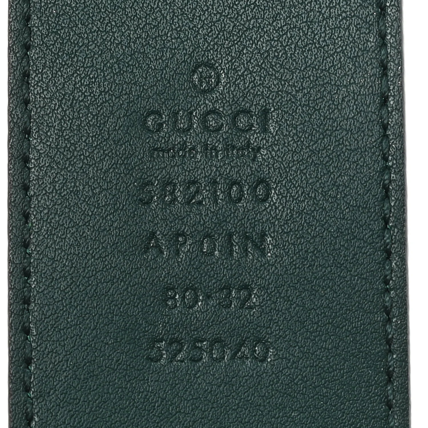 Calfskin Crystal Double G 40mm Belt 80 32 Emerald