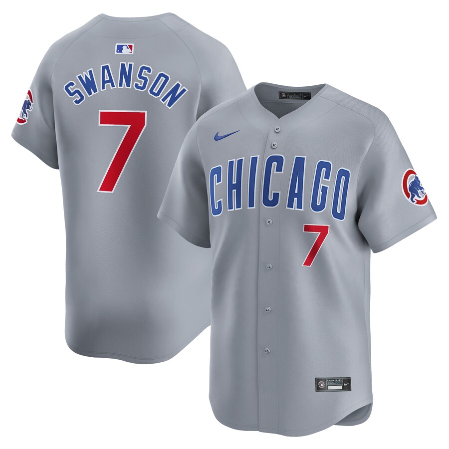 Dansby Swanson Chicago Cubs Road Limited Player Jersey  Gray