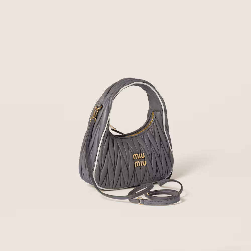 MIUMIU Wander matelassé nappa leather bag