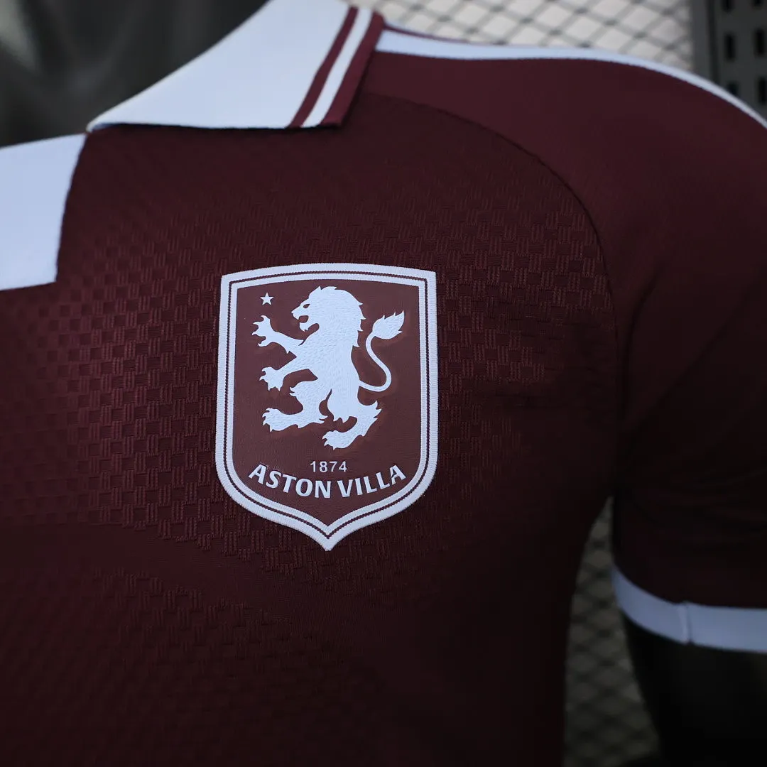 2026/27 Premier League Aston Villa Team Home Football Jersey Player Version - JerseyFun