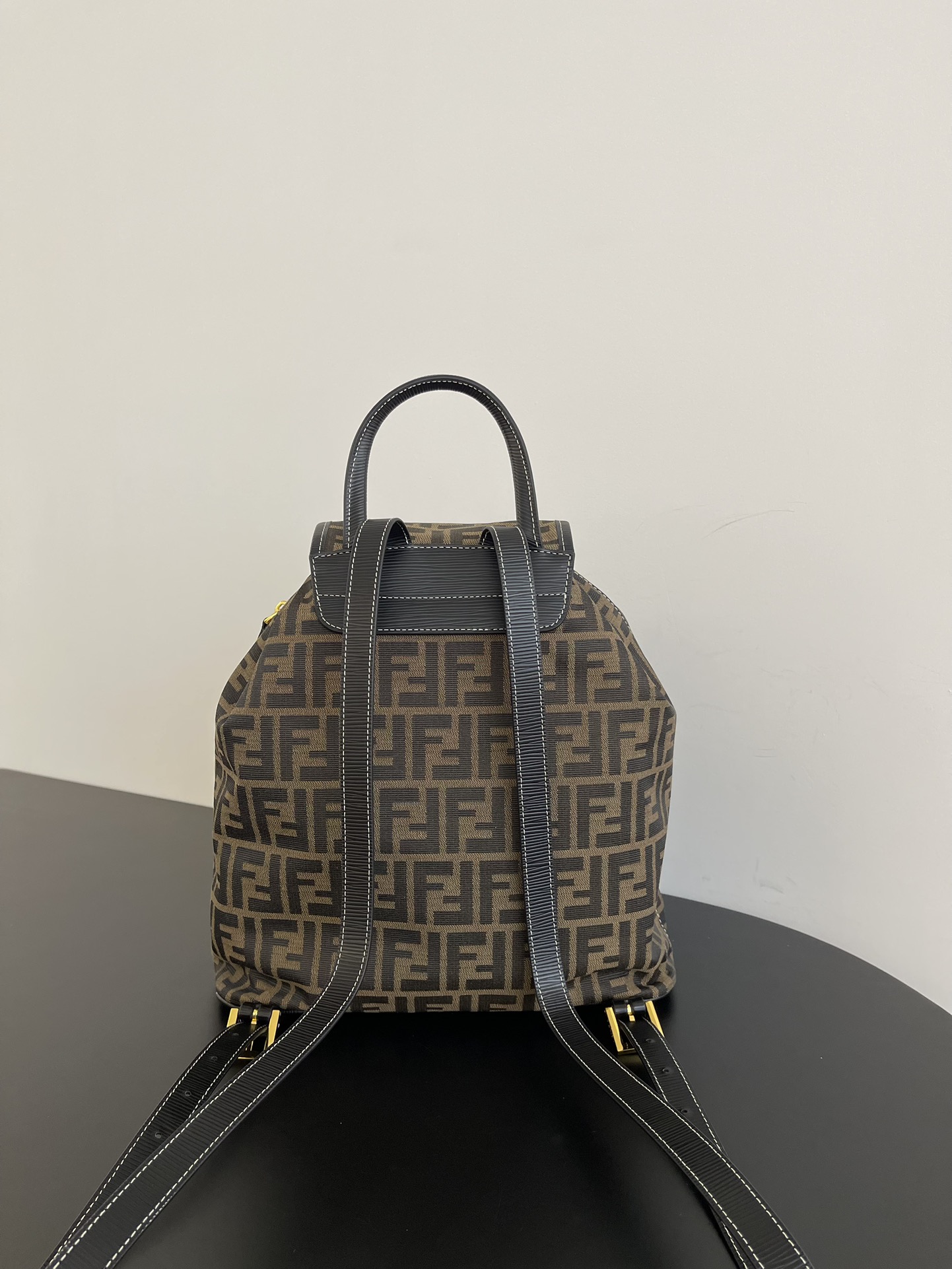 Fendi Zucca Brown Canvas Backpack 38cm