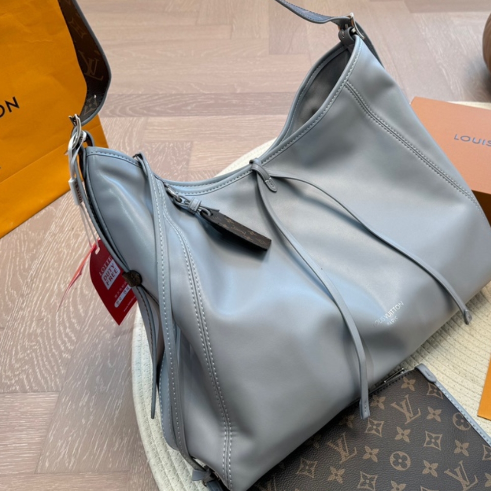 Louis Vuitton Carryall Dark Mm Gris Trianon 39cm/15.4in M12583