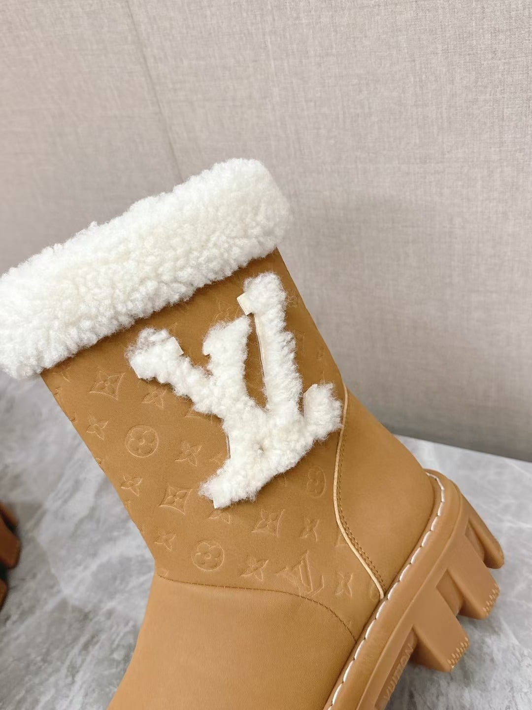Louis Vuitton Ankle Boots In Bronze Brown