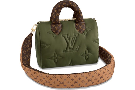 Louis Vuitton Speedy Bandouliere 25 Green (Puffer Edition)
