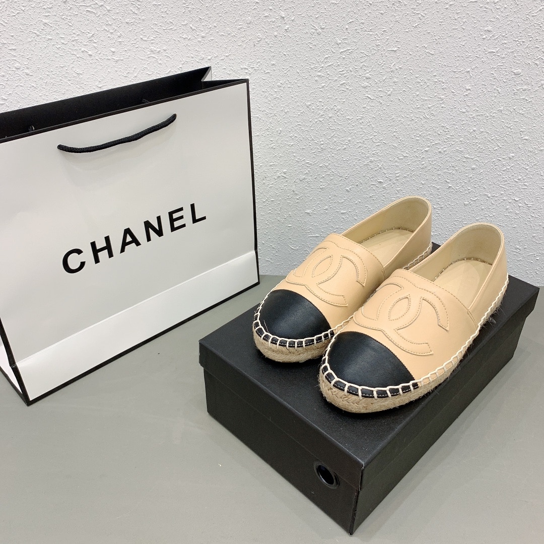 Chanel Espadrilles Beige Black G29762 X01000 C0204