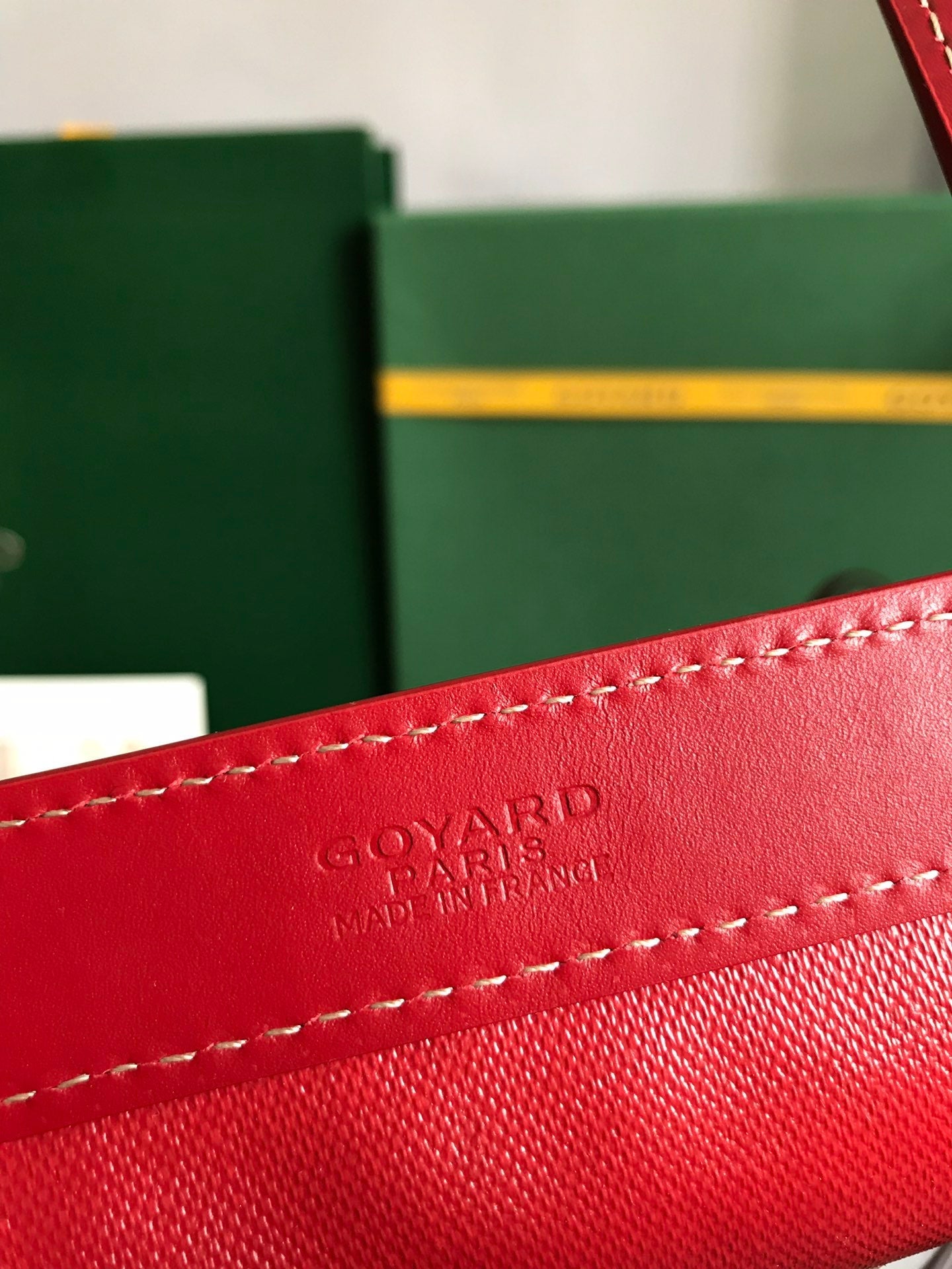 Goyard Bellechasse Biaude Pm Bag 36cm Classic Red Goyardine Canvas And Calfskin Trim