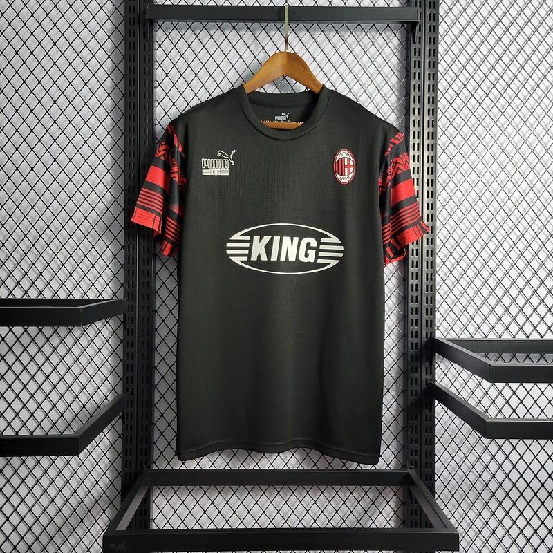 2022-23 AC Milan Heritage Black Football jersey