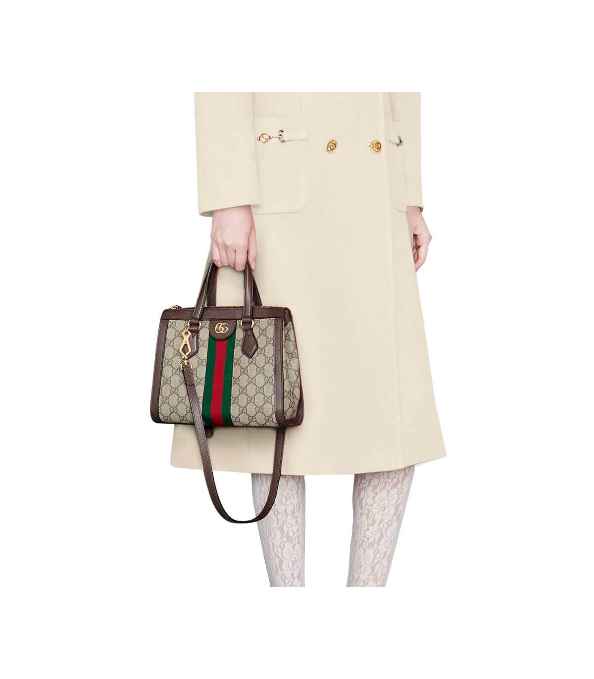 Gucci Ophidia GG Supreme Small Top Handle Tote Bag 24cm/9.4in