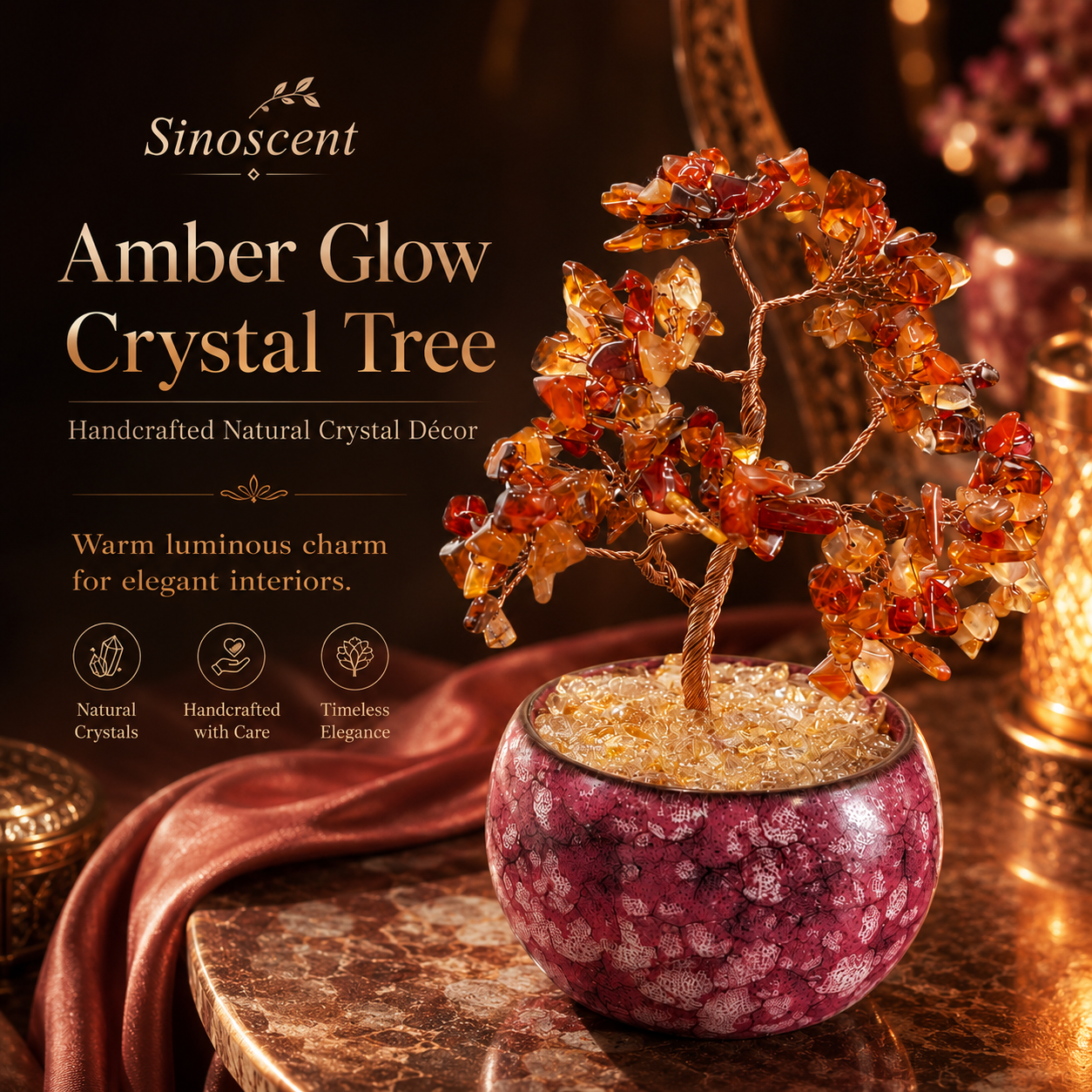 AmberGlowCrystal Tree