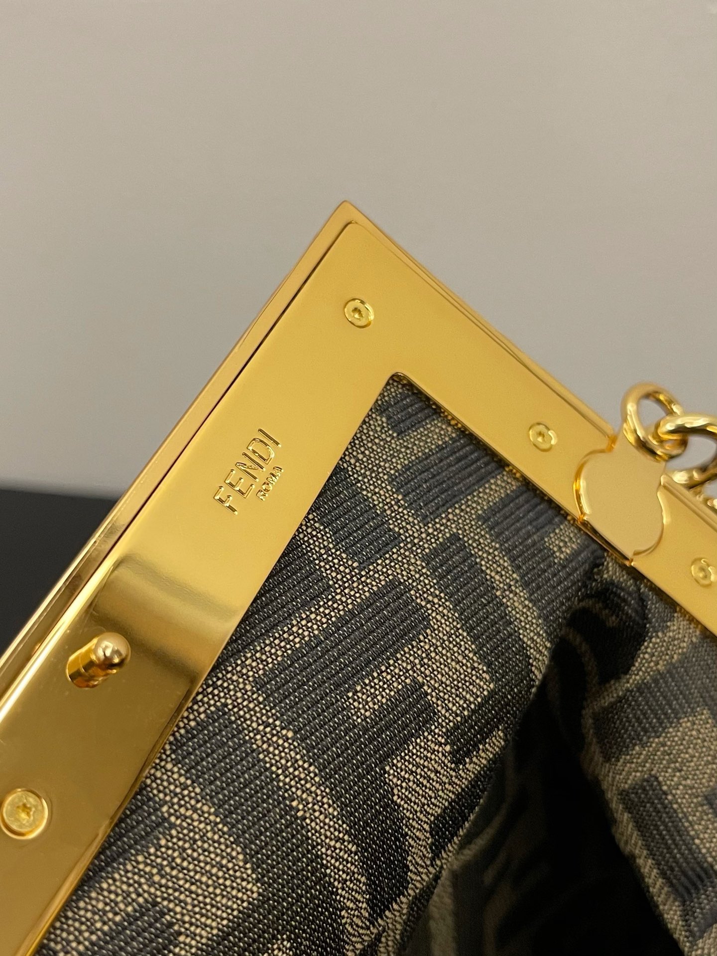 Fendi First Small Nappa Leather Bag Brown 26cm