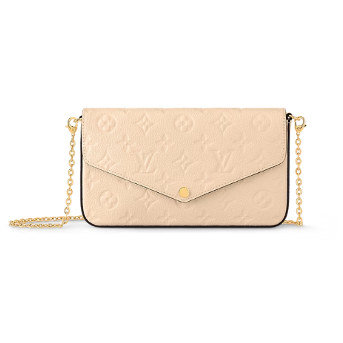 Louis Vuitton Felicie Pochette Bag Cream 21Cm