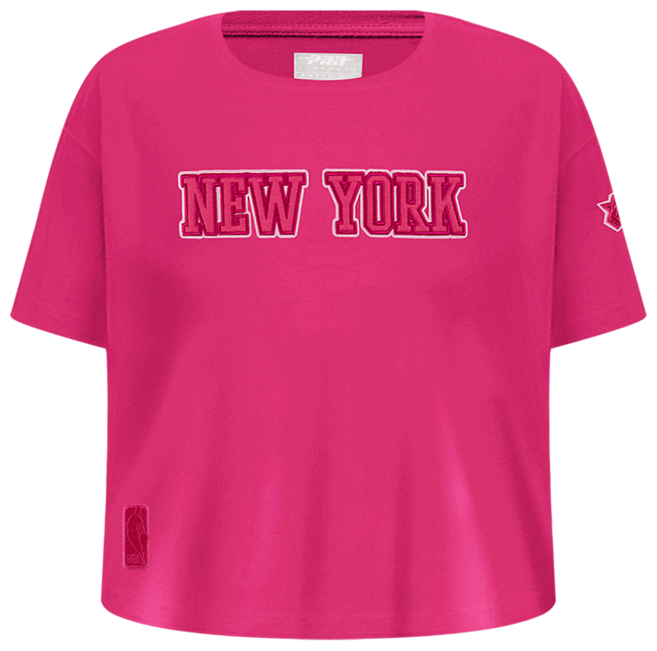 Pro Standard New York Knicks Triple Pink Ss Boxy Tee