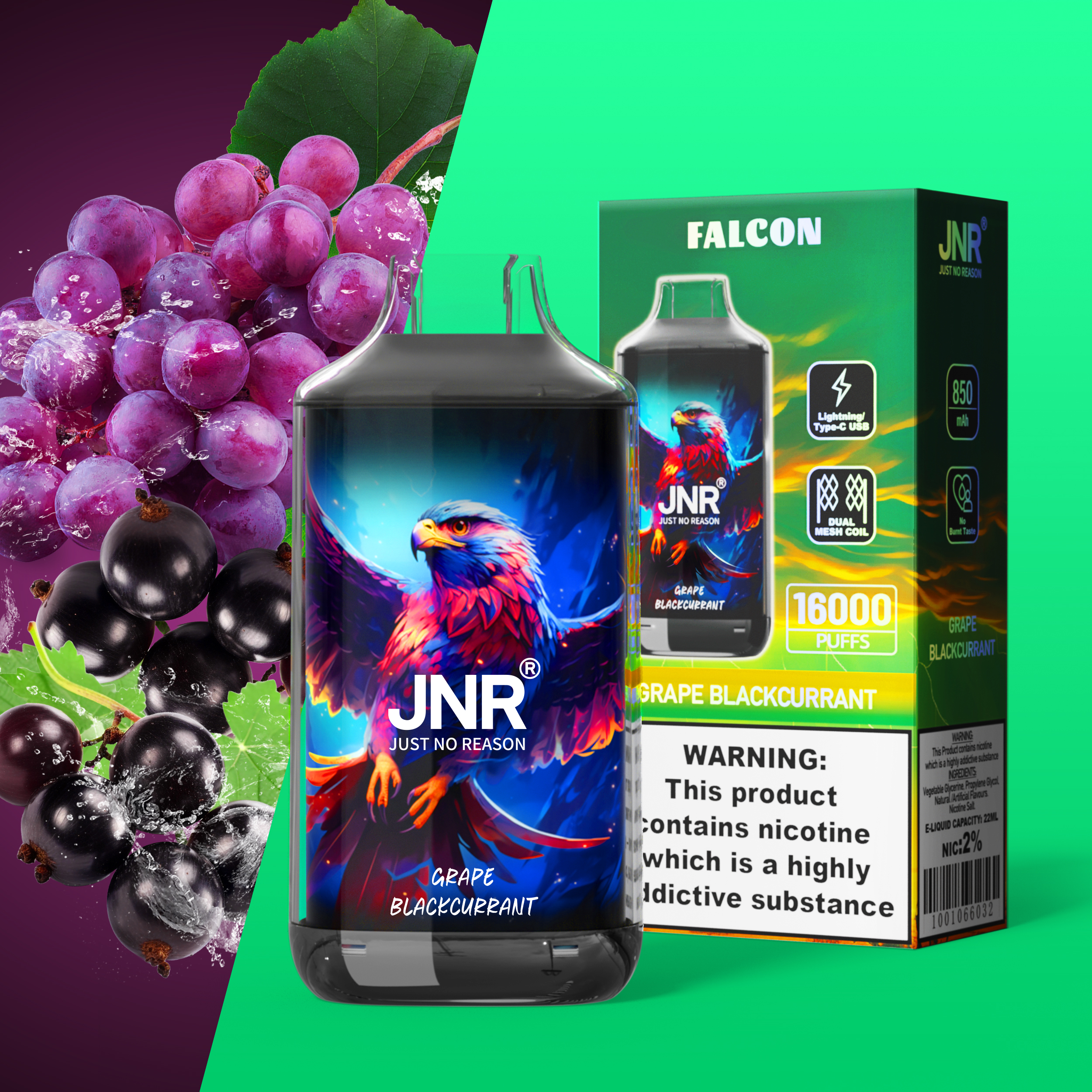 JNR Falcon 16000 Puffs Disposable Vape