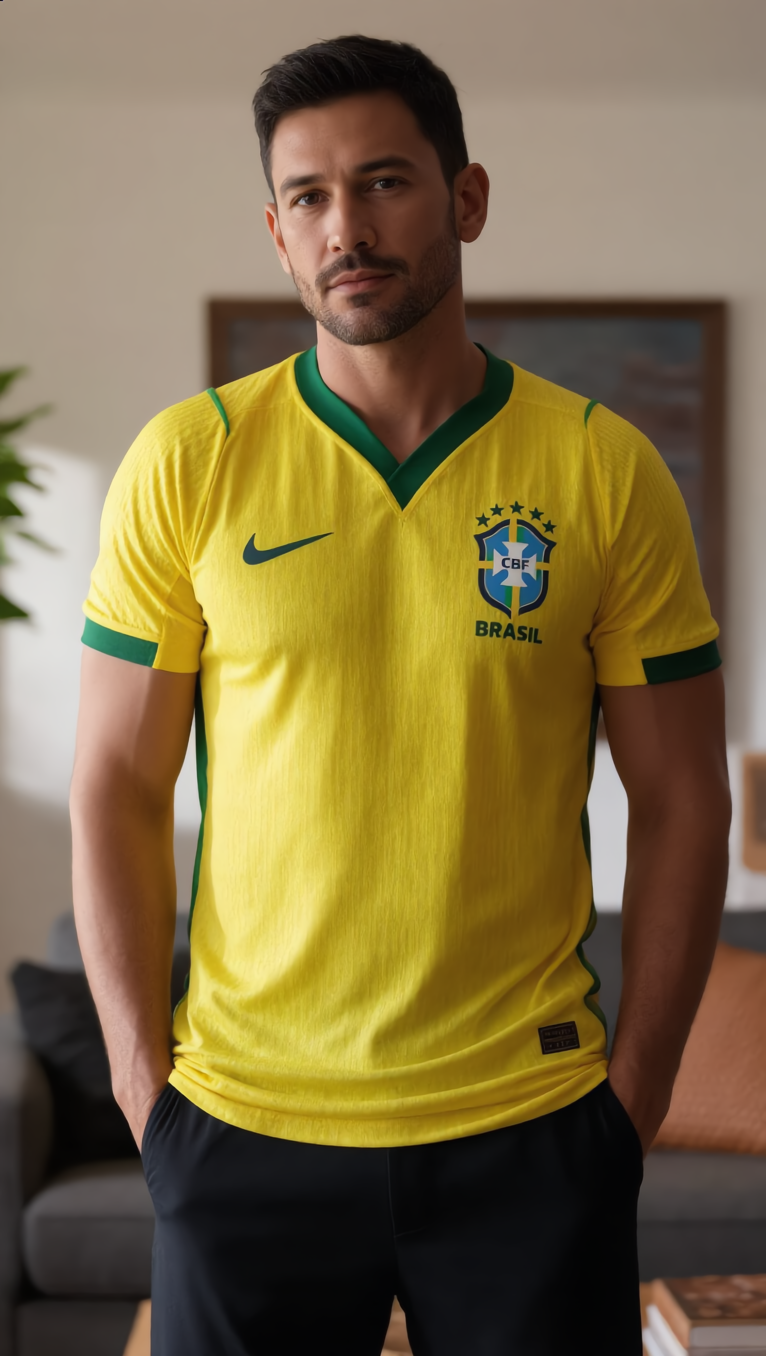 World Cup 2026 Brazil Team Home Football Jersey Player Version - JerseyFun