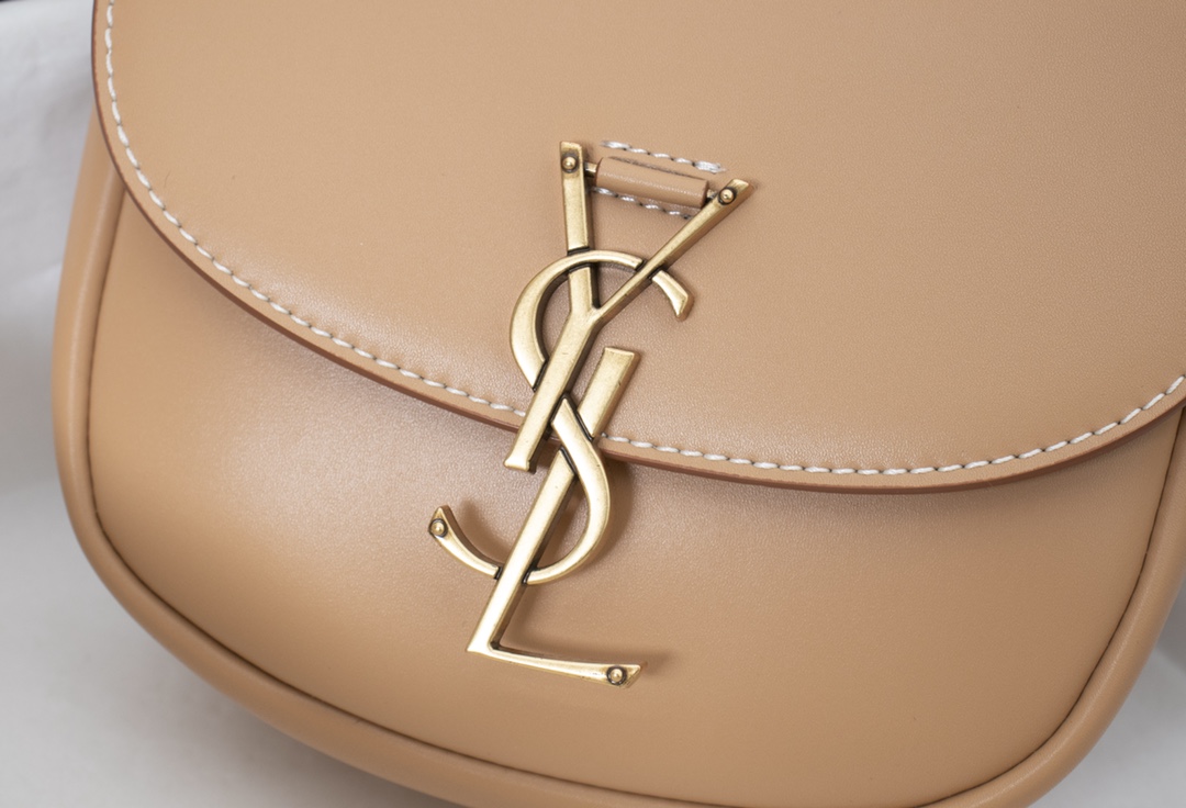 Saint Laurent Kaia Small Smooth Leather Beige