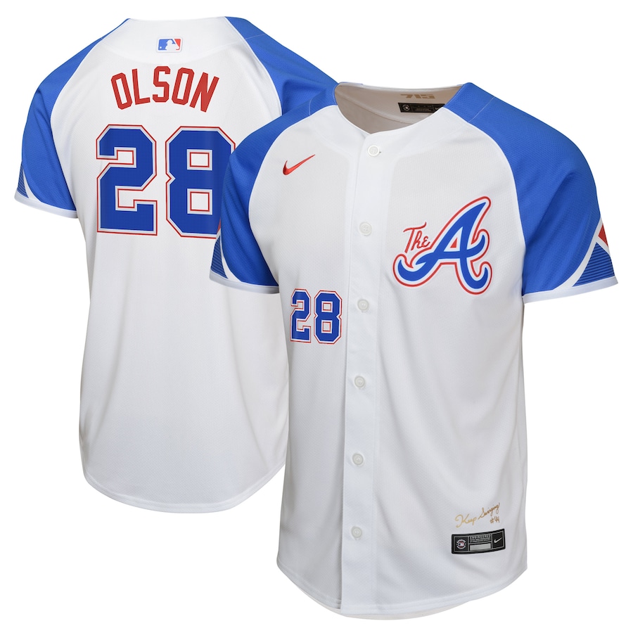 Matt Olson Atlanta Braves Youth City Connect Limited Player Jersey White