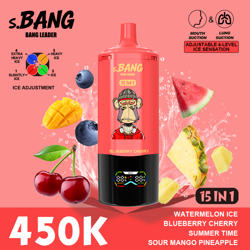 Bang 450K Puffs 15-in-1 Prefilled Vape | 15 Flavors,  Rechargeable