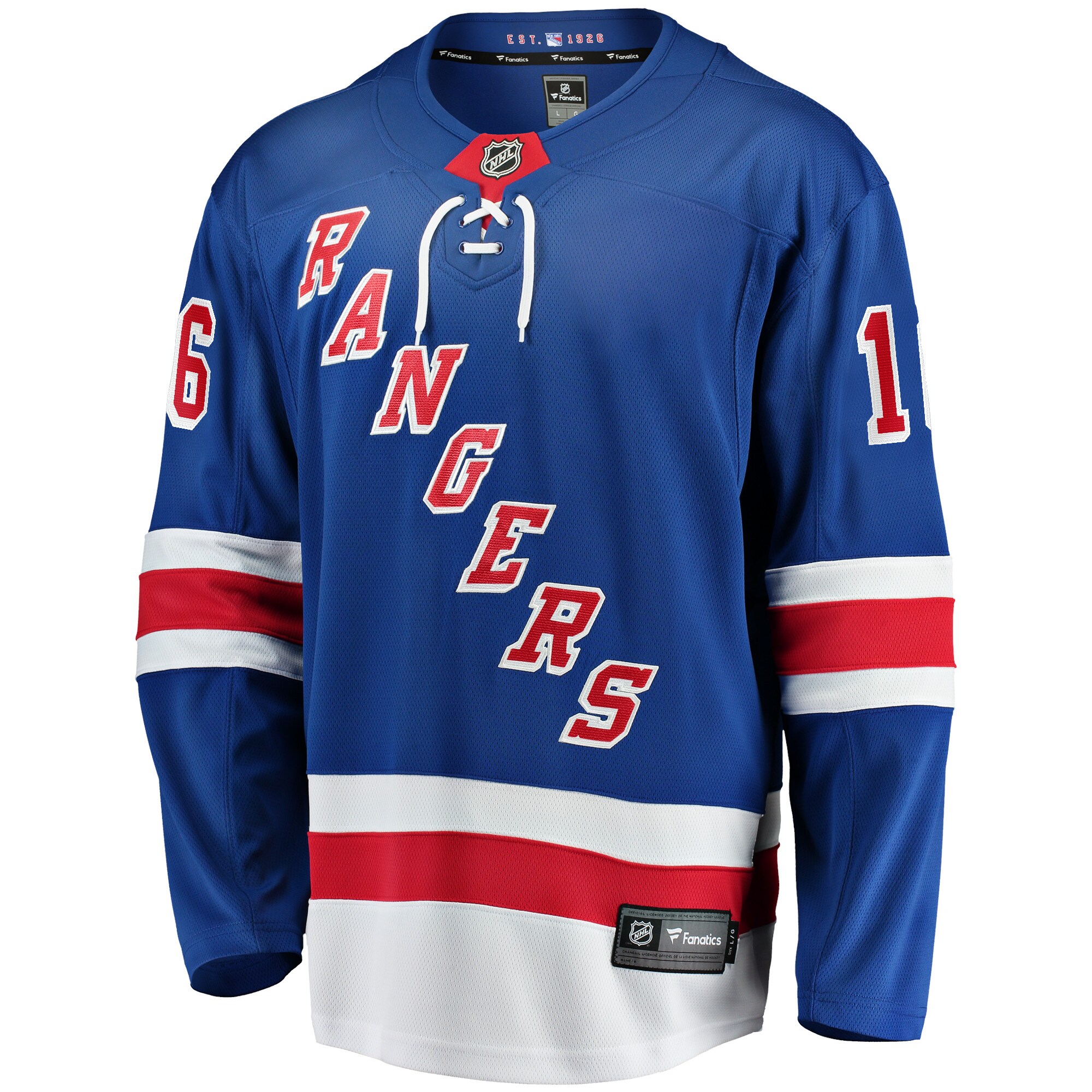 Vincent Trocheck New York Rangers Fanatics Home Breakaway Player Jersey – Blue