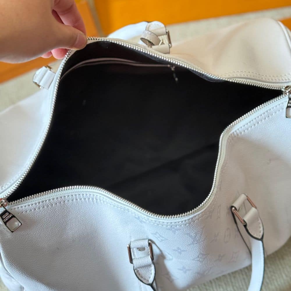 Louis Vuitton Keepall Bandouliere Optical White 40cm M30885