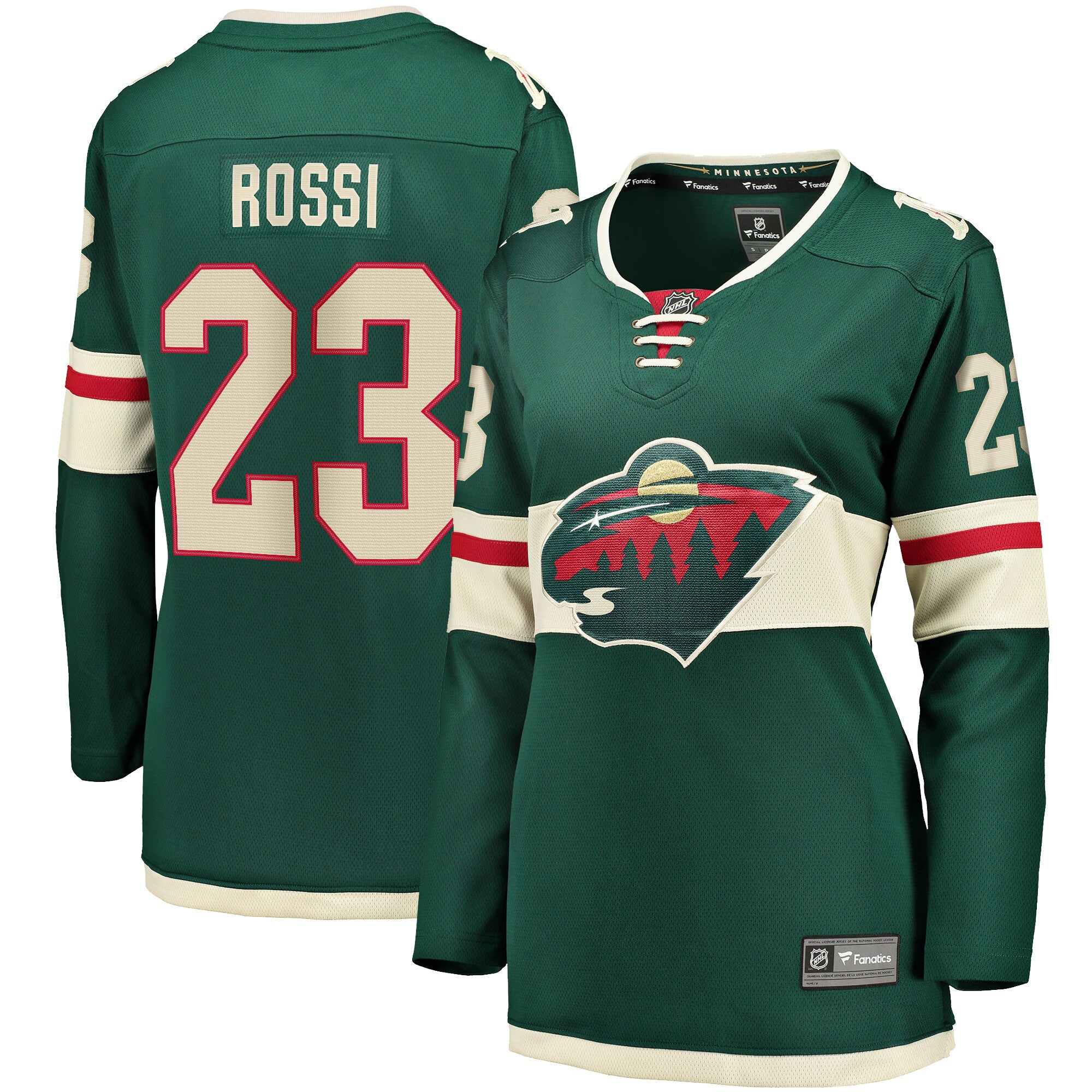 Marco Rossi Minnesota Wild Fanatics Women’s Home Breakaway Player Jersey – Green