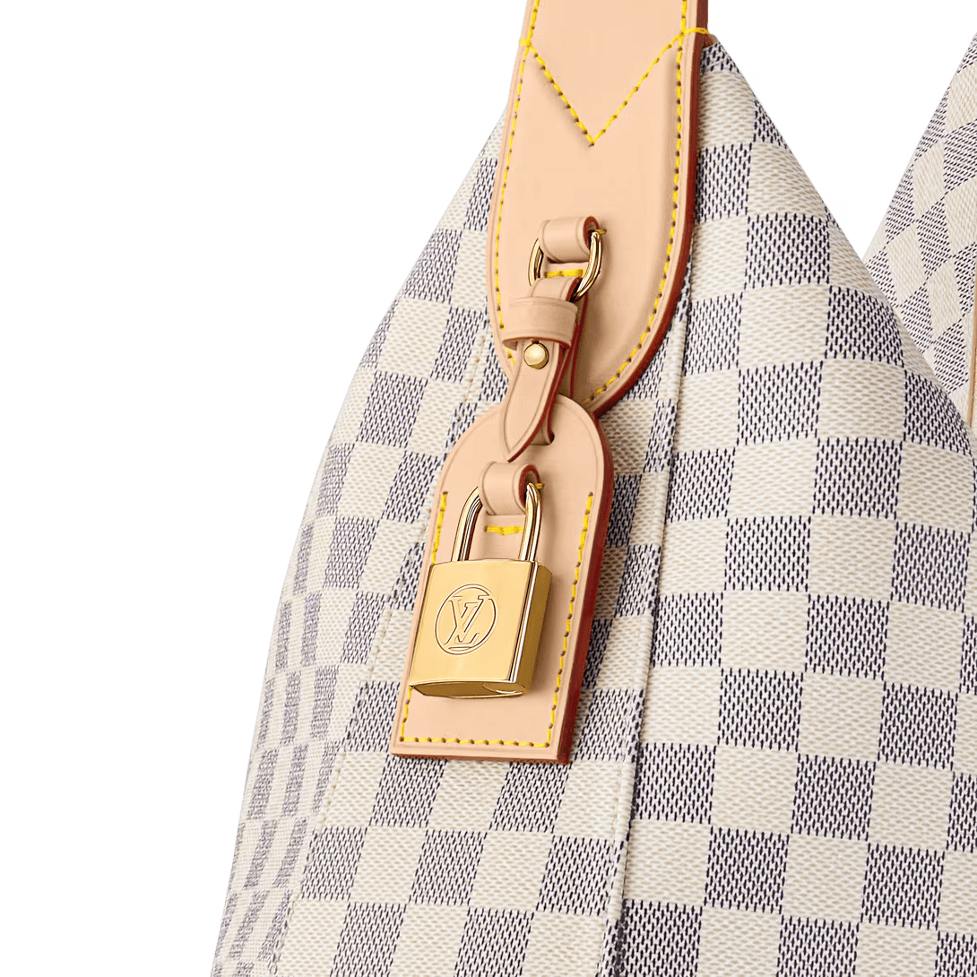 Louis Vuitton Slouchy MM Shoulder Bag Damier Azur 40cm/15.7in N00126