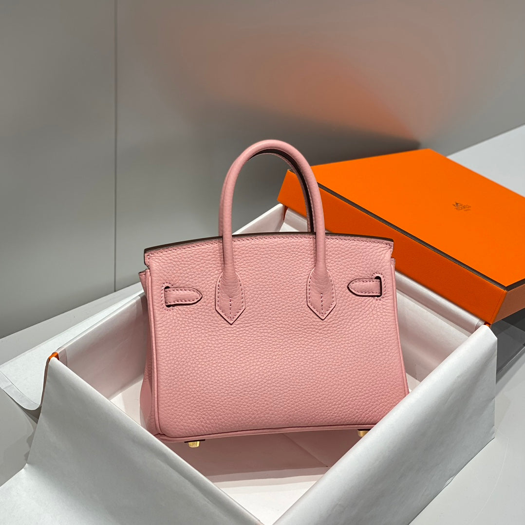 Hermes Birkin 20Cm Rose Confetti Togo Leather Gold Hardware