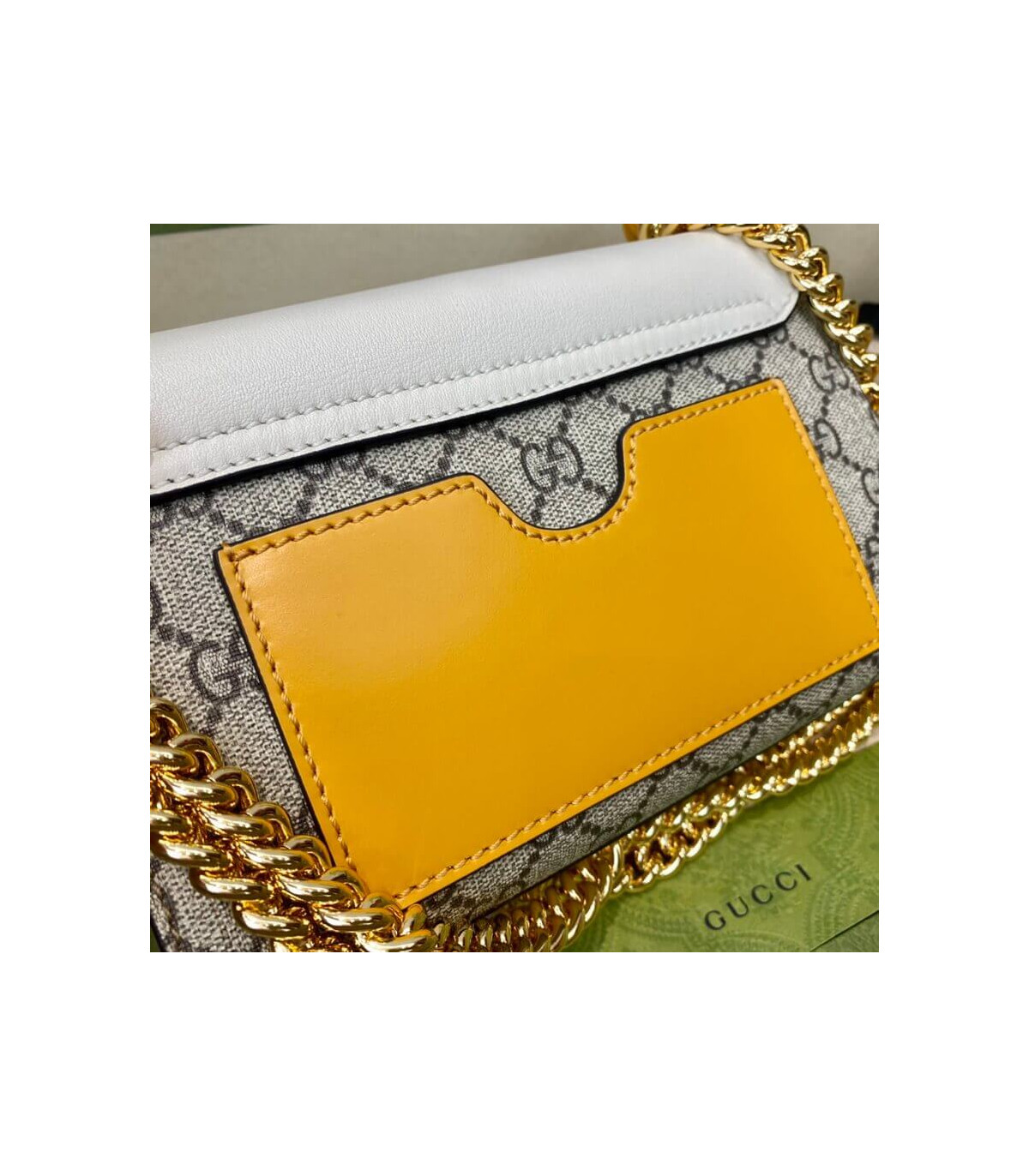 Gucci Padlock Small GG Shoulder Bag White