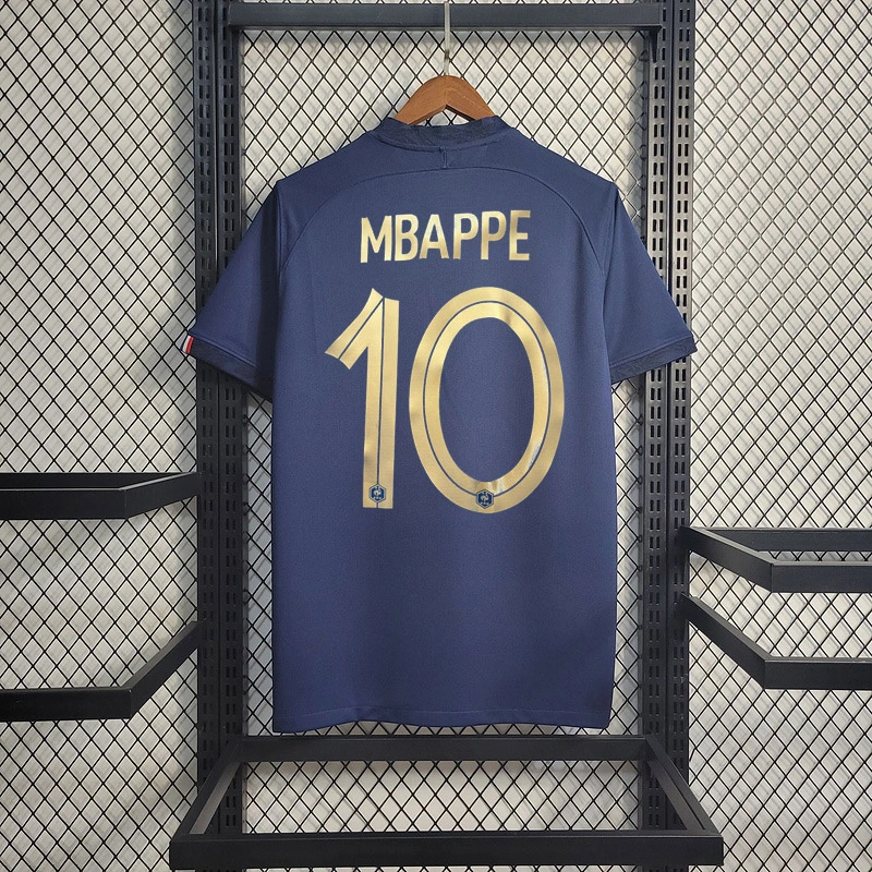 2022 France home Mbappe #10 Griezmann Coman Kante BENZEMA GIROUD Football Jersey