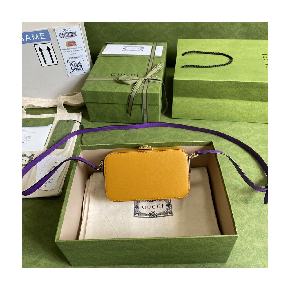 Gucci Interlocking G Mini Bag in Yellow Leather