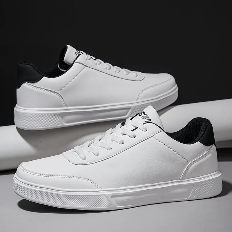 Men White Shoes Couple Casual Skateboard Shoes Comfortable Sneakers Lightweight Walking Women Tenis Shoes