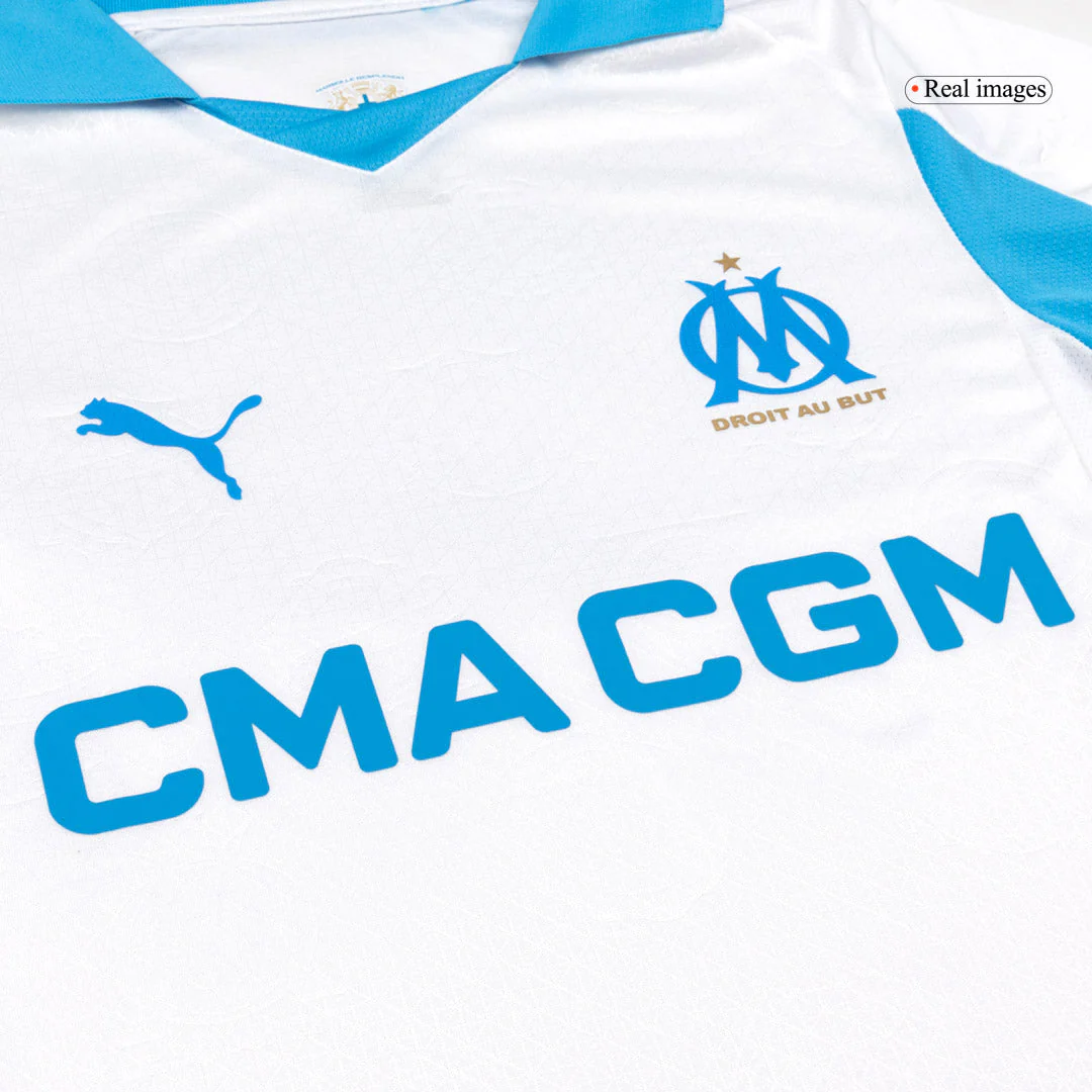 Marseille Home Player Version Soccer Jersey 2025/26
