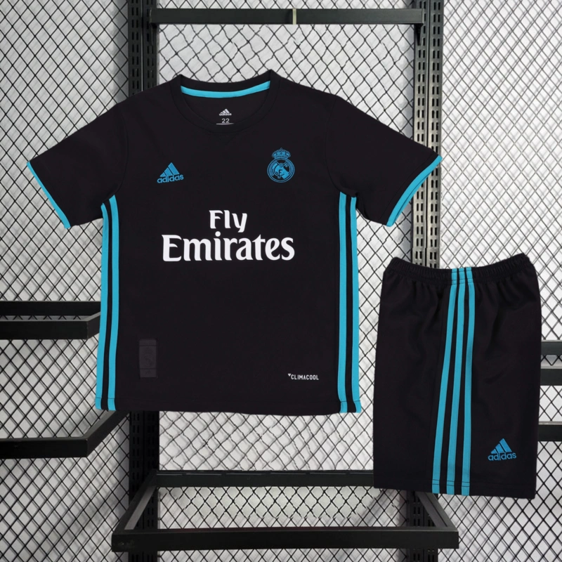 Retro 2017-18 Real Madrid Kids Away RONALDO Benzema BALE Sergio Ramos ISCO KROOS MODRIC
