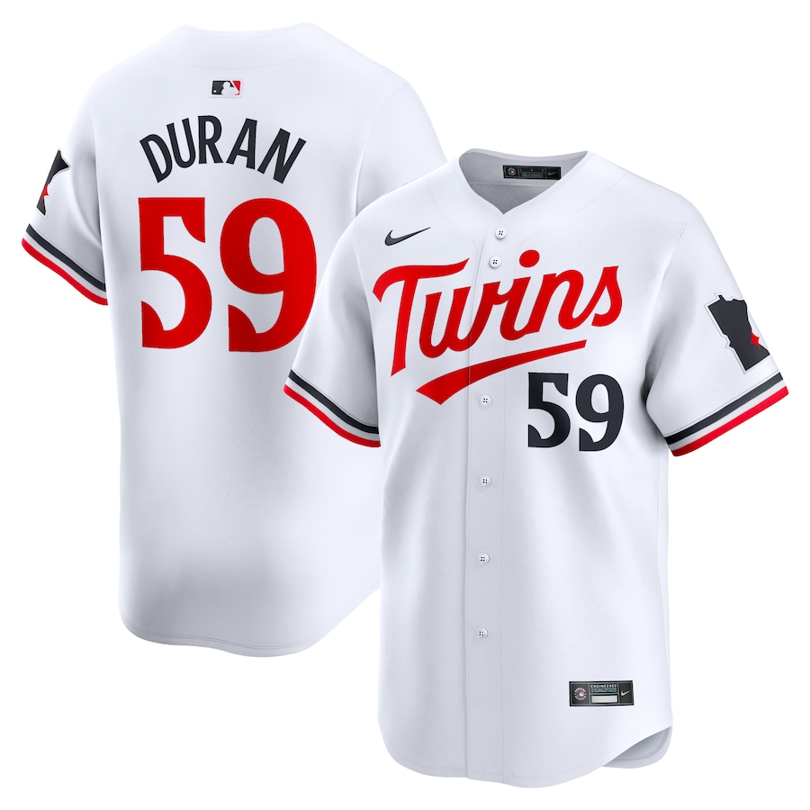 Jhoan Duran Minnesota Twins Home Limited Player Jersey White