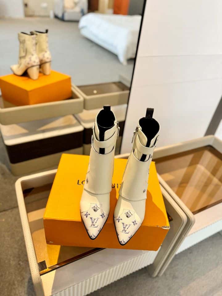 Louis Vuitton Trinity Boot Monogram And White