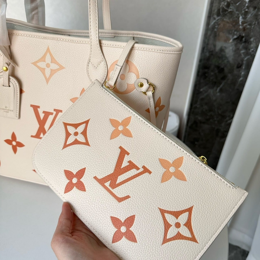 Louis Vuitton Neverfull MM Bag Beige Clair 33cm M46516