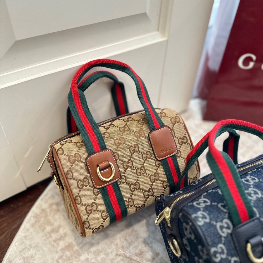 Gucci Mini GG Handbag Beige And Brown GG Canvas 20Cm 859975 FAFWX 9870