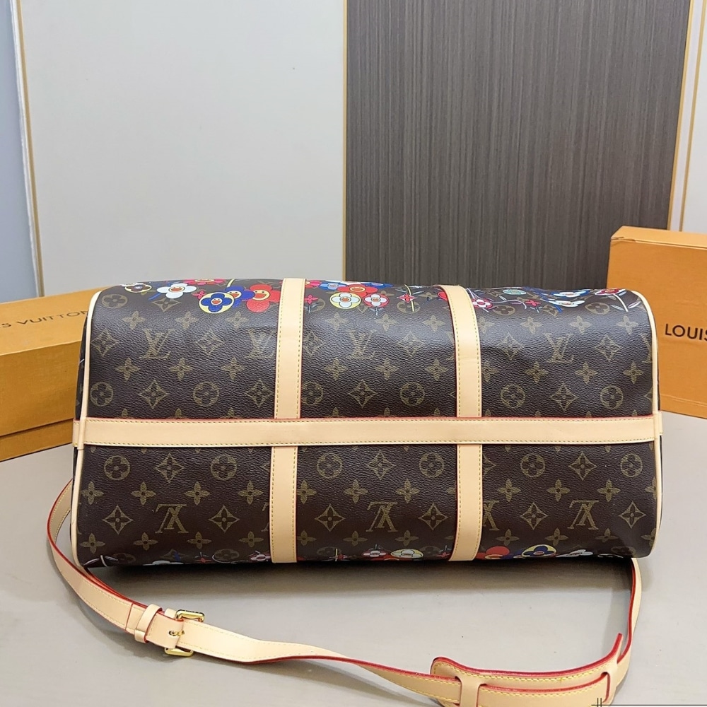 Louis Vuitton X Takashi Murakami Keepall Bandouliere 45 Brown 45Cm M14182