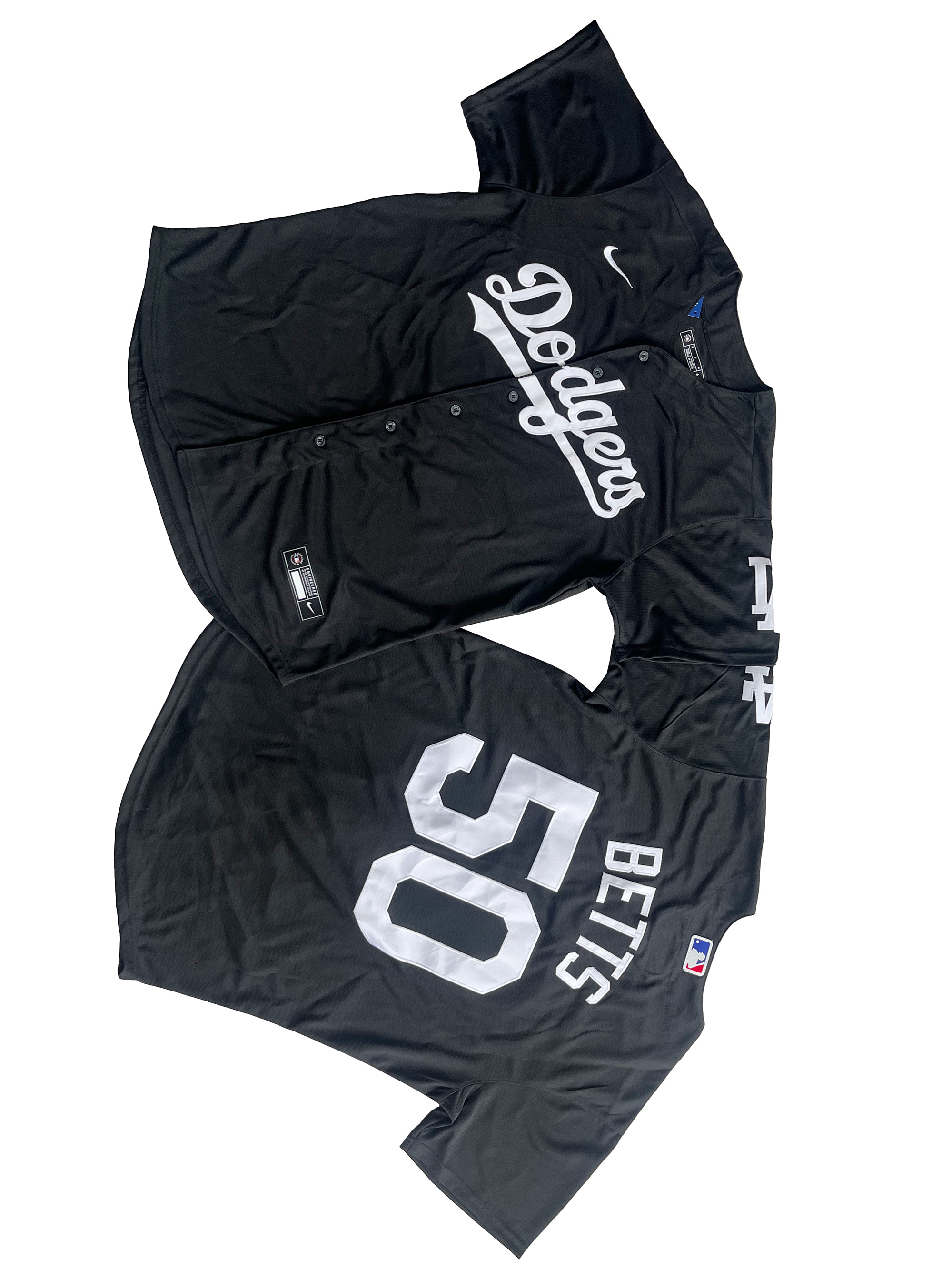 Los Angeles Dodgers 50# Mookie Betts Royal Black Jersey