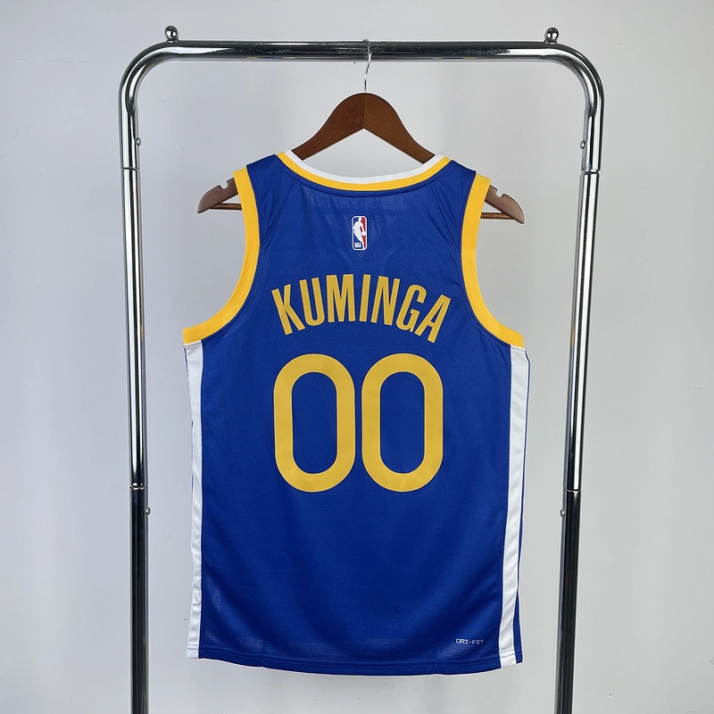 2023 NBA Golden State Warriors 00 KUMINGA Basketball Jersey
