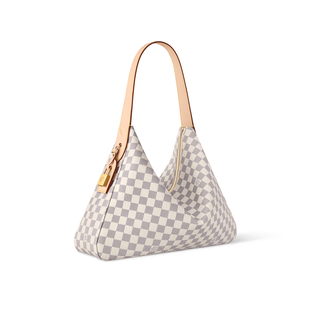 Louis Vuitton Slouchy MM Shoulder Bag Damier Azur 40cm/15.7in N00126