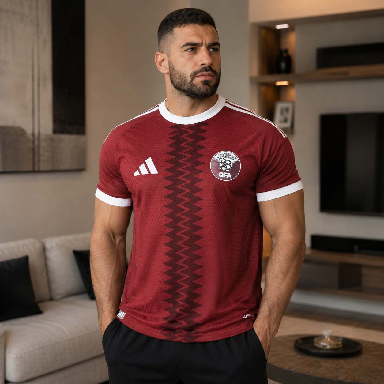 World Cup 2026 Qatar Team Home Football Jersey Player Version - JerseyFun