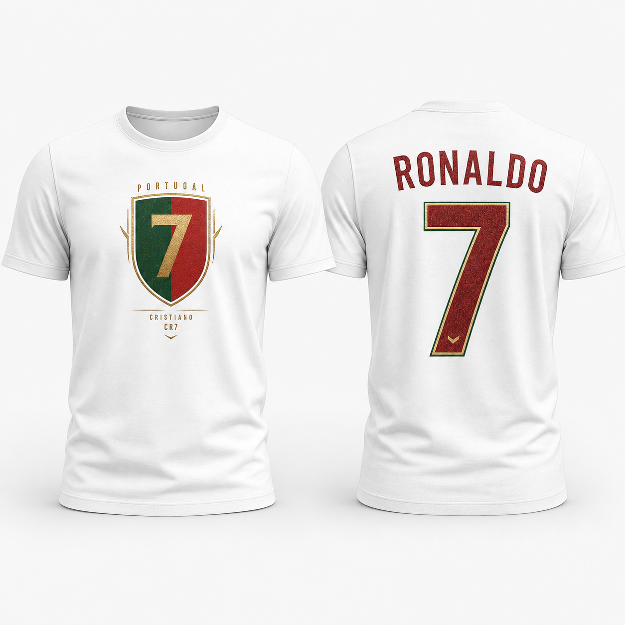 Cristiano Ronaldo Number Pure Cotton T-Shirt – Limited-Time Offer