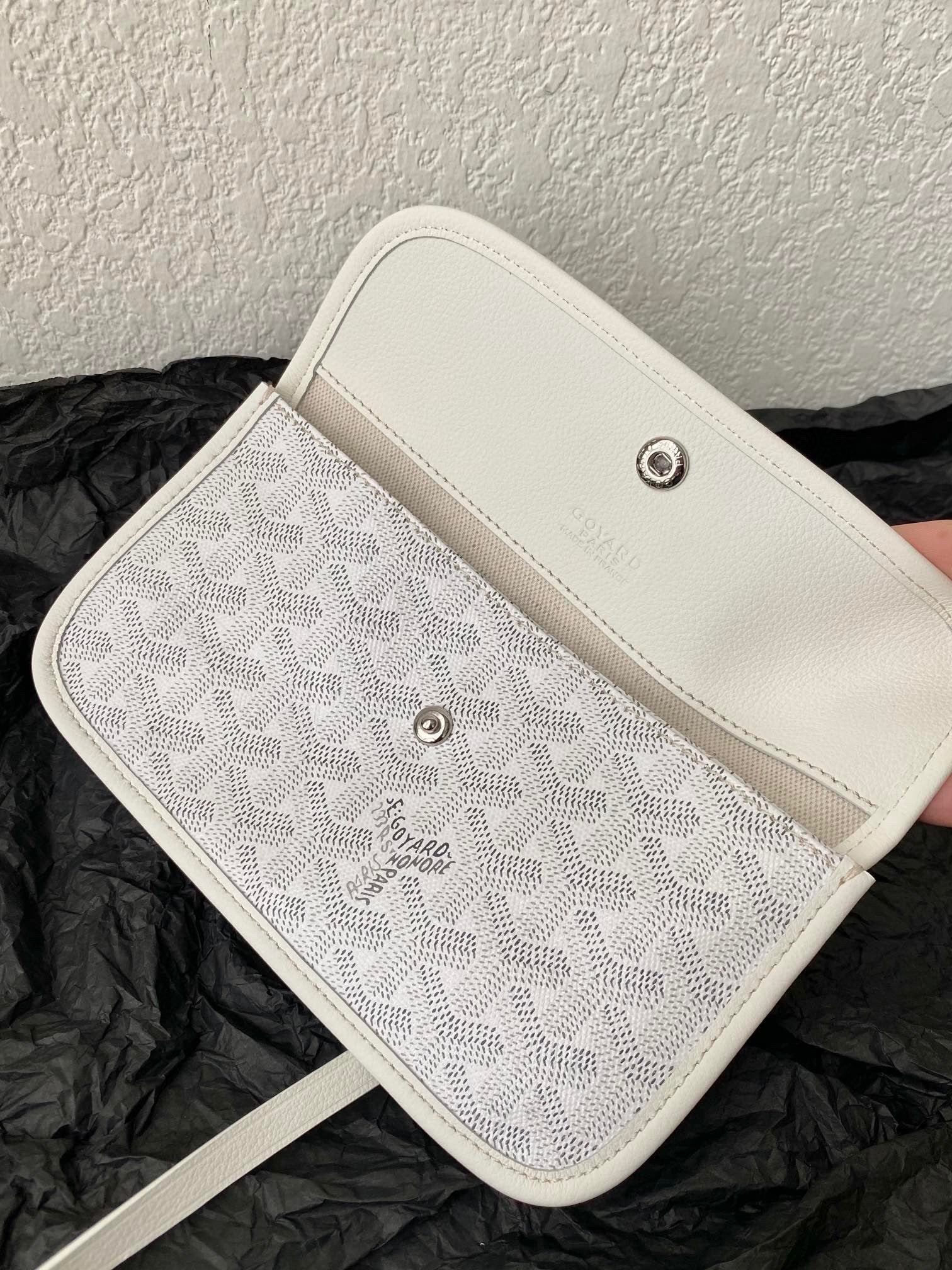 Goyard Saint Louis Gm 40Cm White Canvas