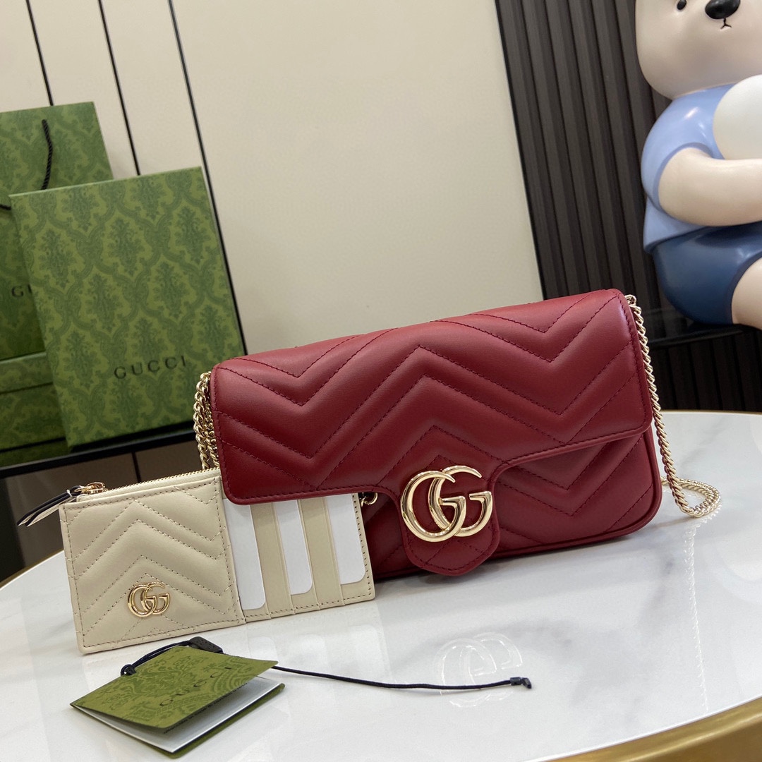 GG MARMONT MINI BAG-Red-751526