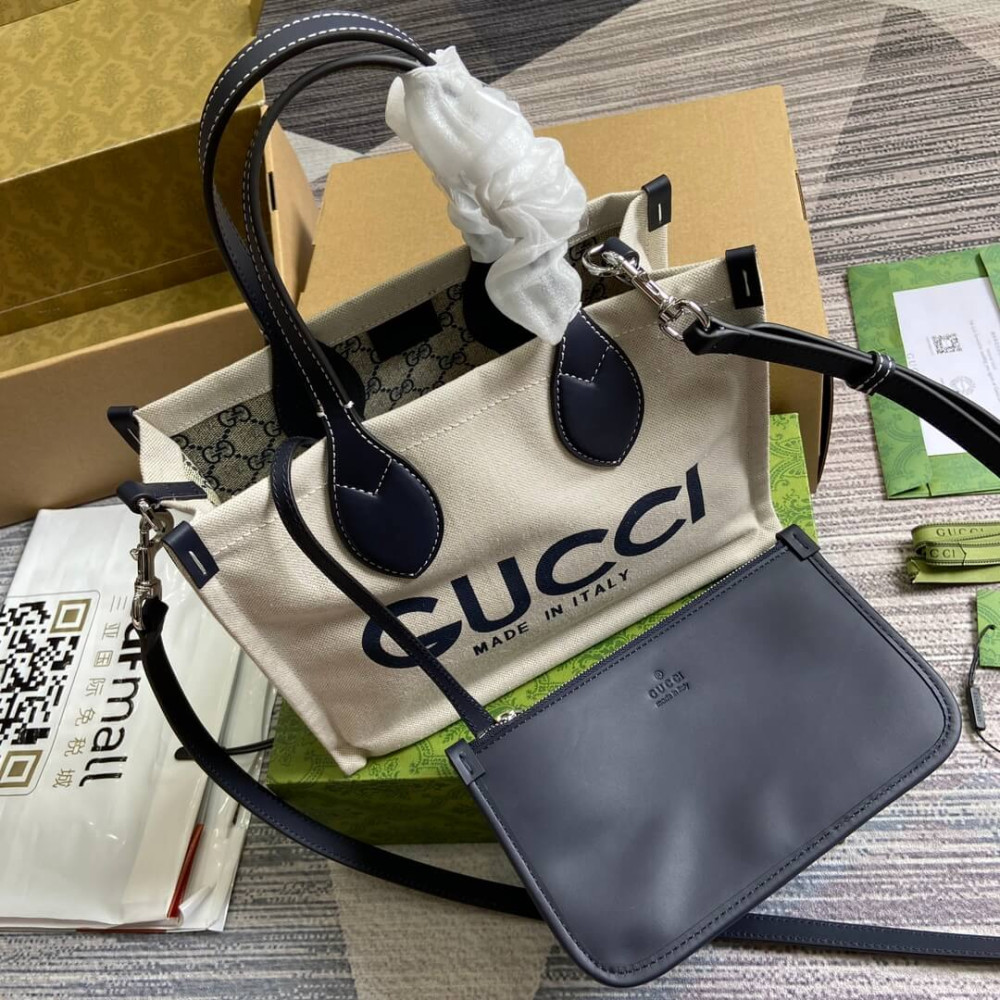 Gucci Mini Tote Bag With Gucci Print