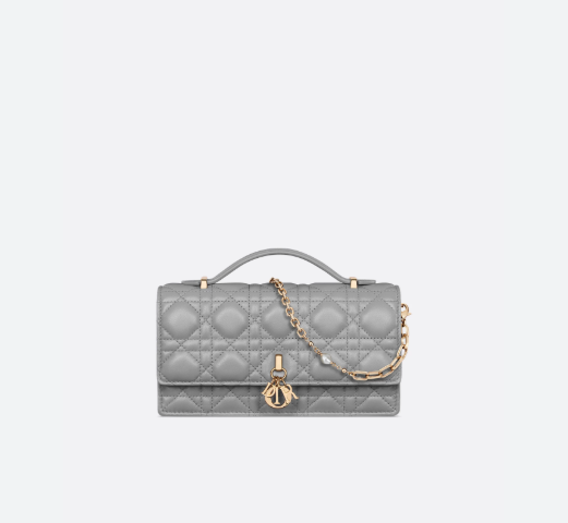 DIOR My Dior Mini Bag Anthracite Gray Cannage Lambskin