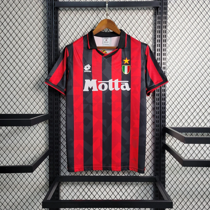 Retro 1993-94 AC Milan Home   Football jersey retro