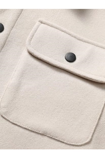 Men's Casual Flap Pocket Button Front Long Sleeve Jackets